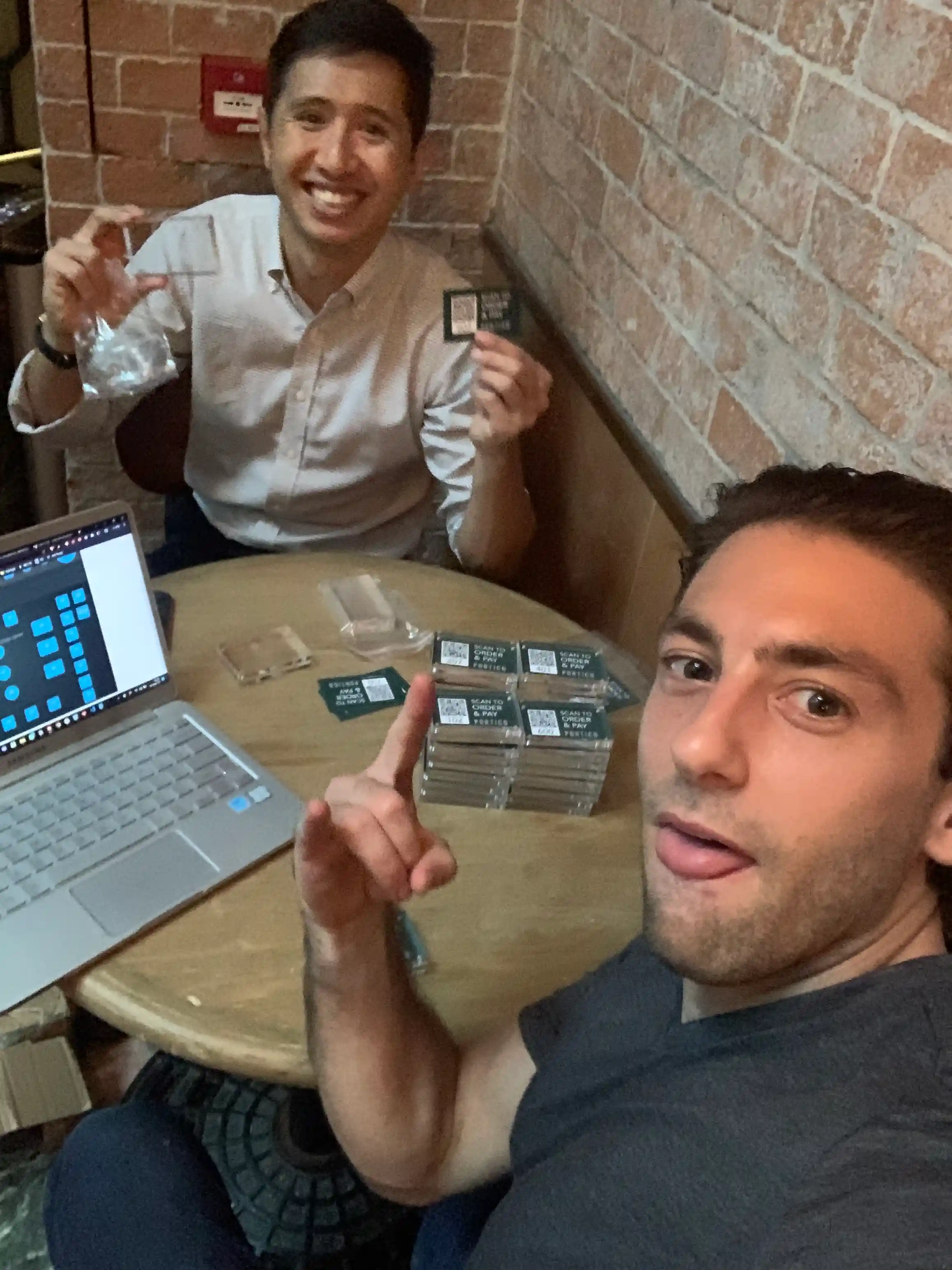 Chowtime QR code setup